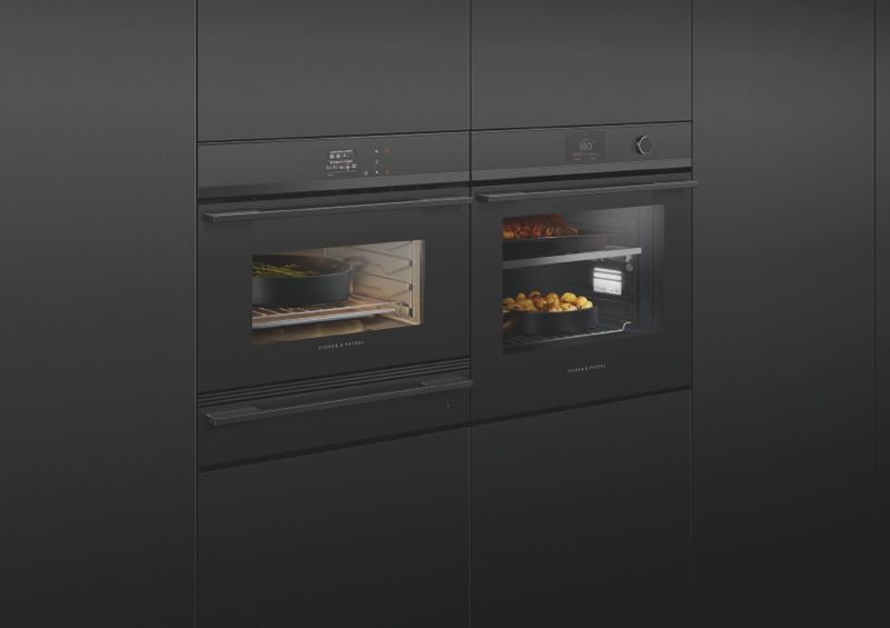 fisher paykel wall oven microwave combo