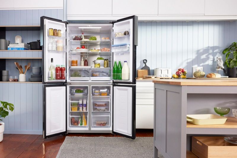 Haier 519L Quad Door Fridge Matte Black HRF565YHC Review by National Product Review NZ