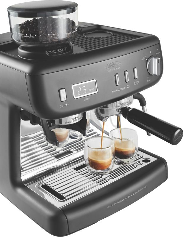 Sunbeam Barista Plus Pump Espresso Coffee Machine Black EMM5400BK