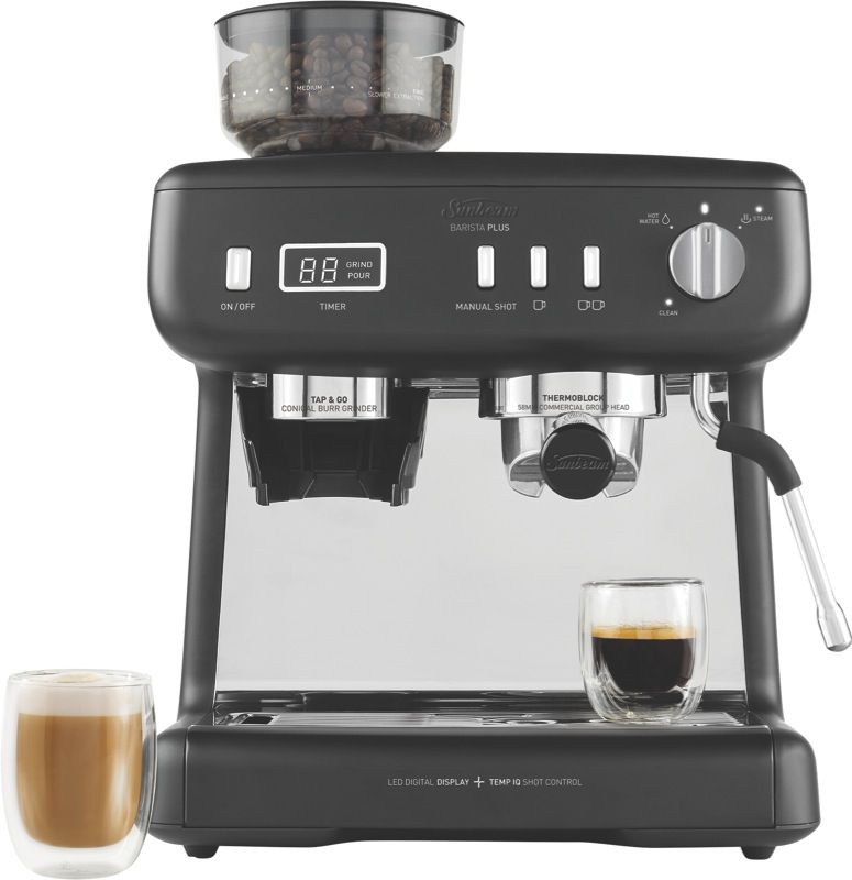 Sunbeam Barista Plus Pump Espresso Coffee Machine Black EMM5400BK