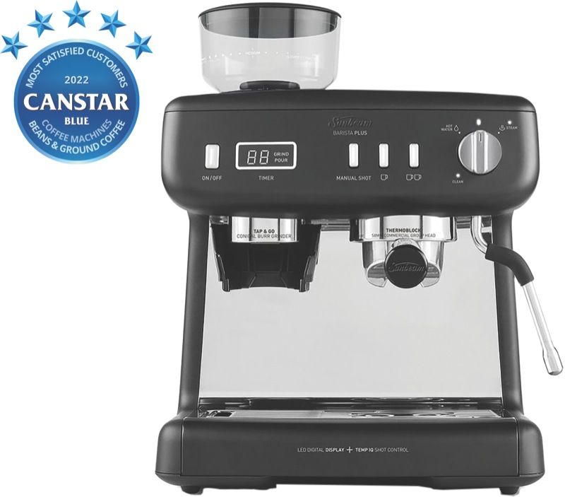 Sunbeam Barista Plus Pump Espresso Coffee Machine Black EMM5400BK